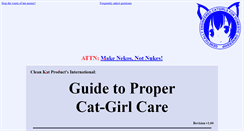 Desktop Screenshot of catgirlcare.org