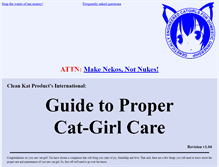 Tablet Screenshot of catgirlcare.org